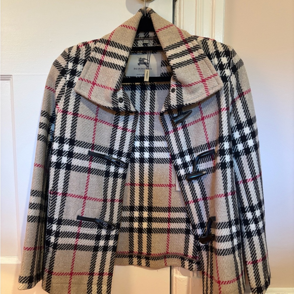 Burberry Women's Plaid Lambswool Jacket